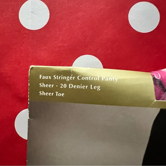 Vintage Nordstrom Fashion faux stringer control top pantyhose - Picture 4 of 7